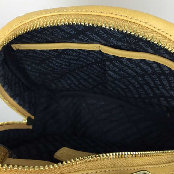 Steve Madden Mustard Yellow Logo Backpack NWT - Picture 10 of 12